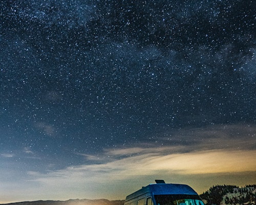 Van in the starry night