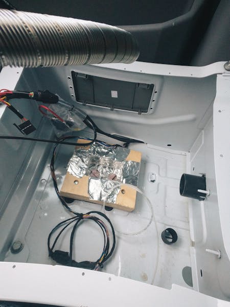 Installing the Espar Heater sprinter van espar