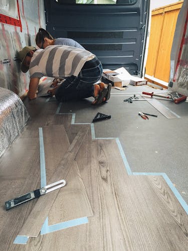 sprinter van flooring