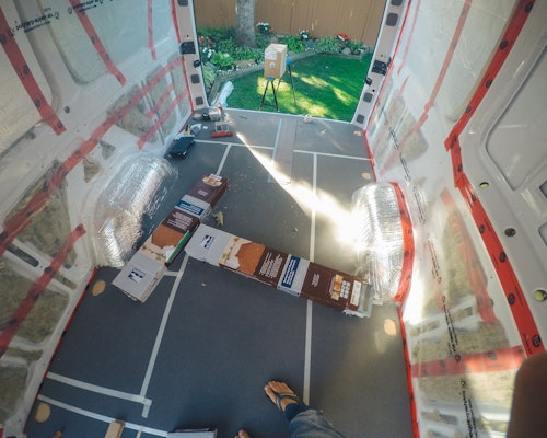 'Flooring sprinter van flooring