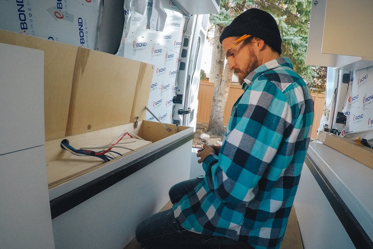 Getting started on the wiring for the van build van build wiring
