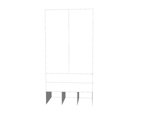 'Wardrobe sprinter van cabinet
