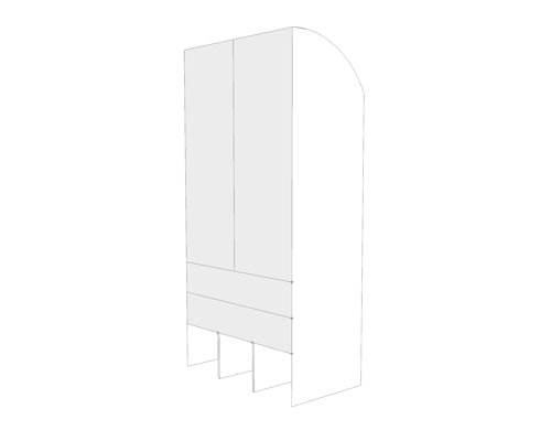 'Wardrobe sprinter van cabinet