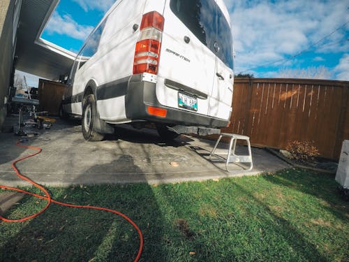 sprinter van plumbing tanks