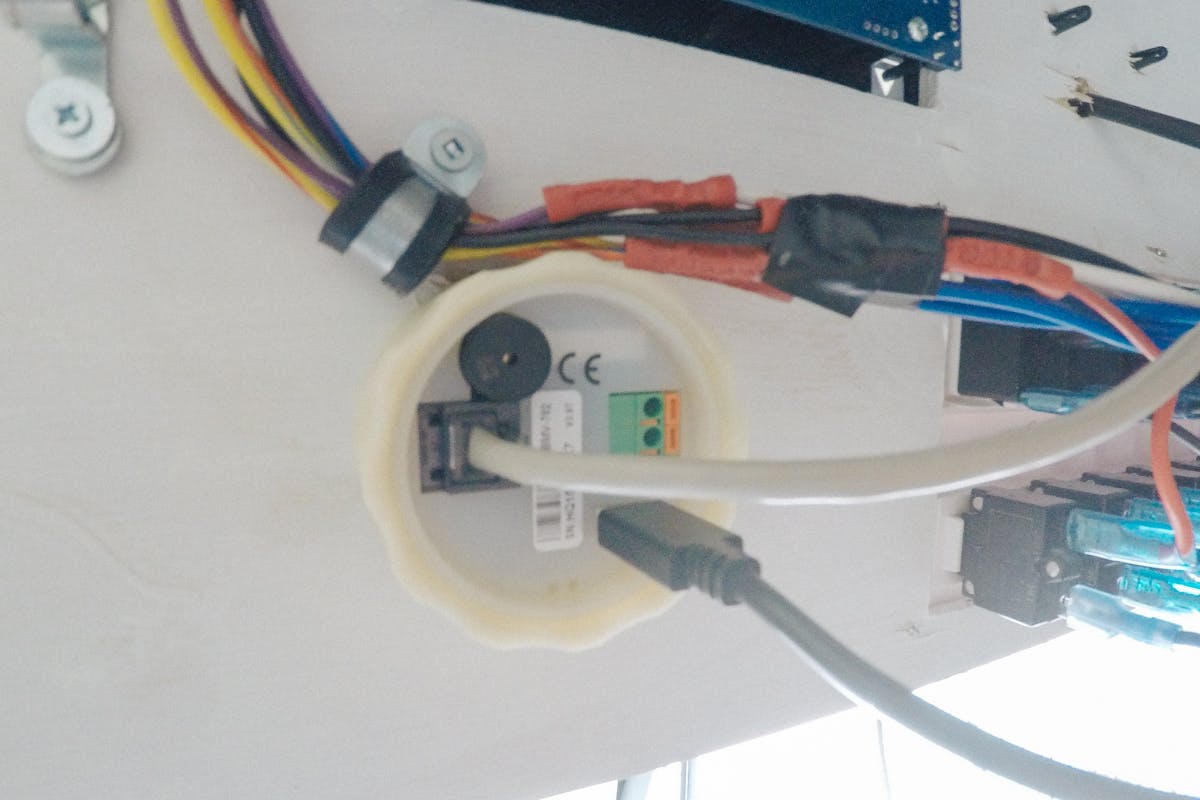 Rear shot of the battery monitor sprinter van electrical