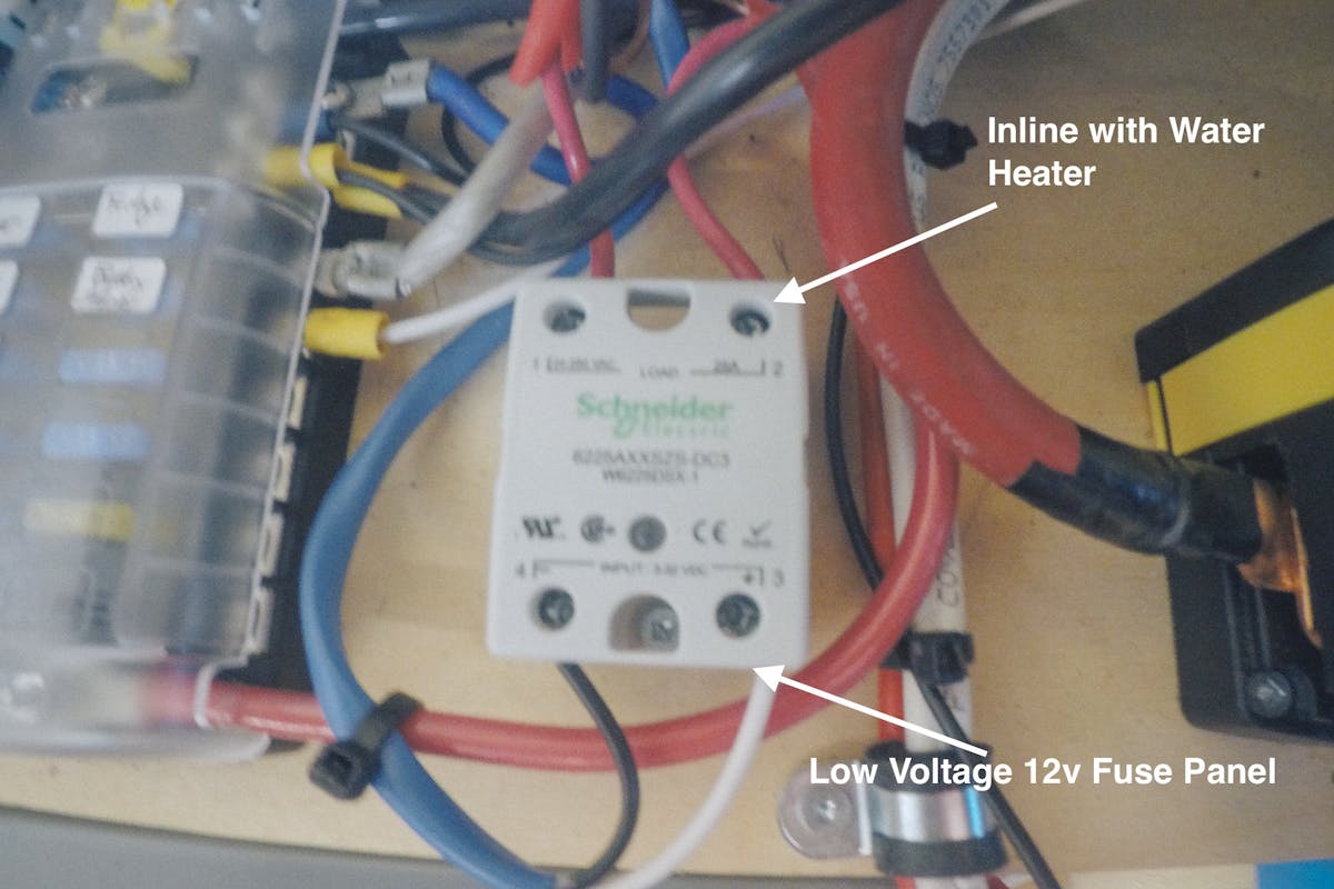 SSD / Opportunity relay in the van sprinter van electrical