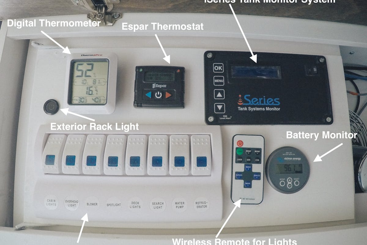 The command center in the van sprinter van electrical