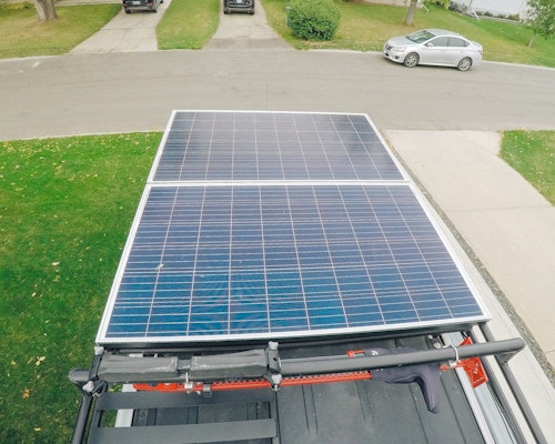 sprinter van solar panels