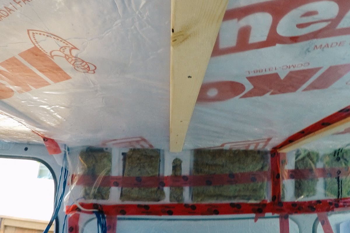 Some of the strapping installed acp panel sprinter van