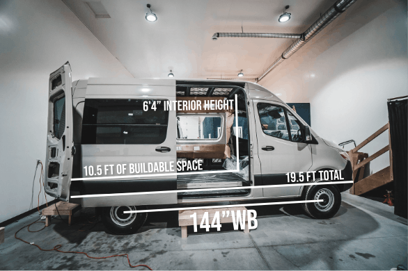 144" WB Dimensions Diagram