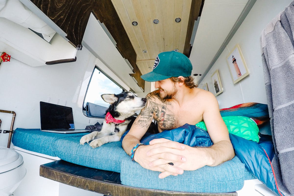 Laying in bed with Ellie