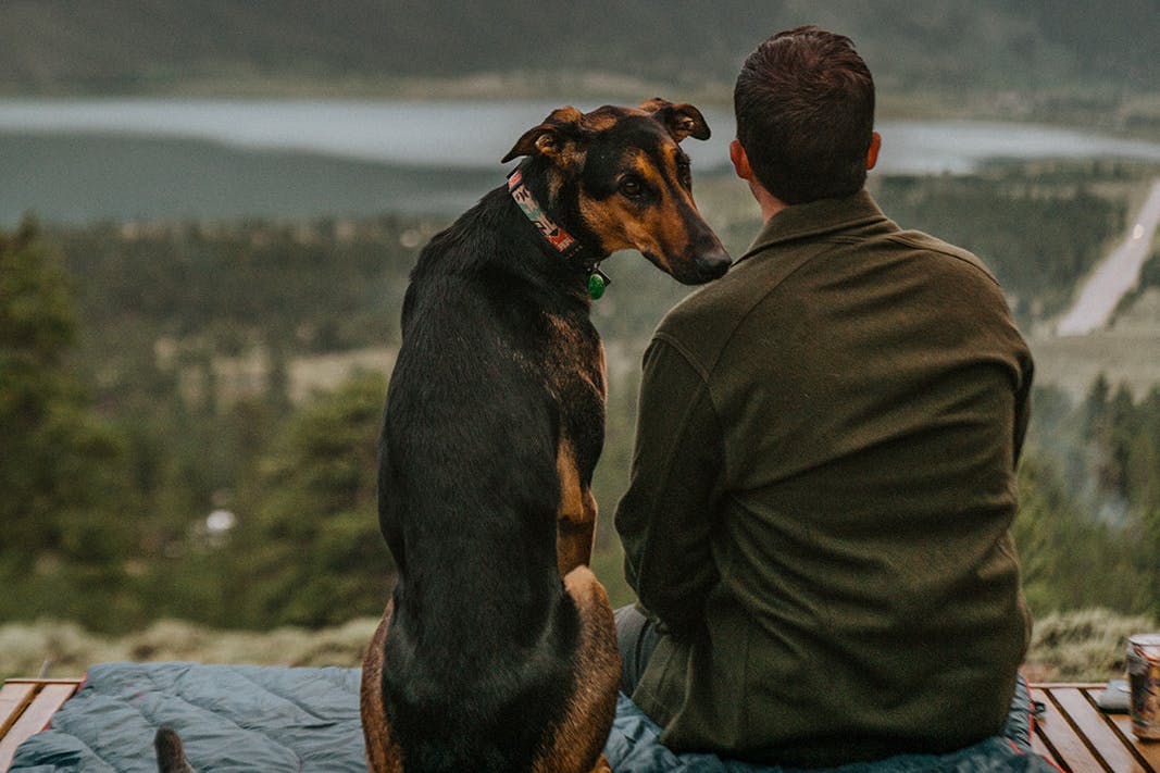Ayla and Travis on the rooftop.