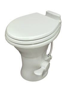 Plumbed RV Toilet