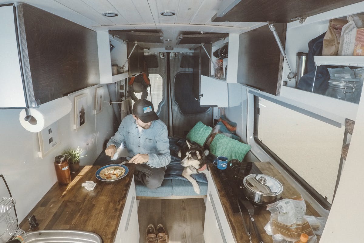 Vanlife cooking