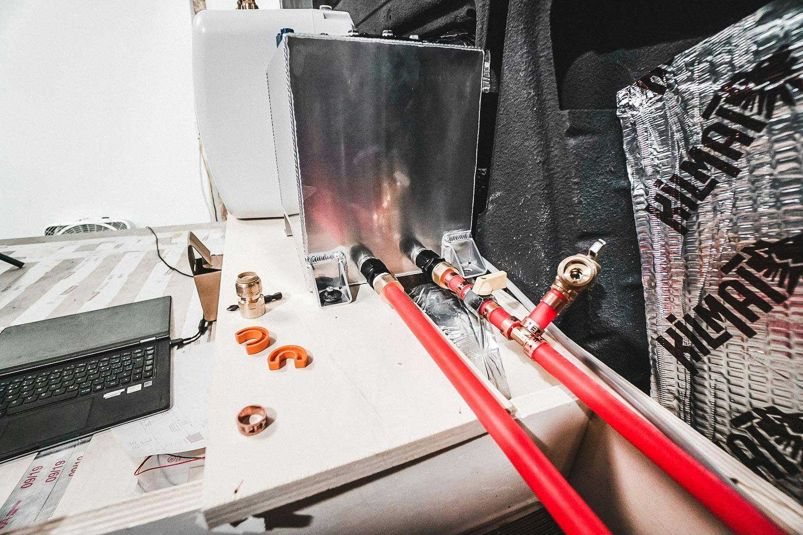 Intro to the Van Life Tech InFloor Radiant Heat System The Wanderful