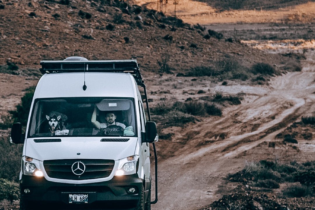 Taking the van off road