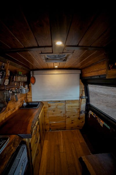 Curtain / projector screen.