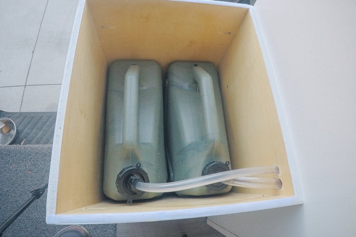 Sprinter Van water tank location