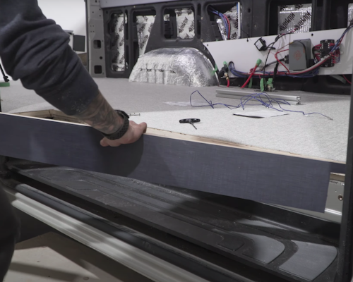 Sliding Door Step Detail