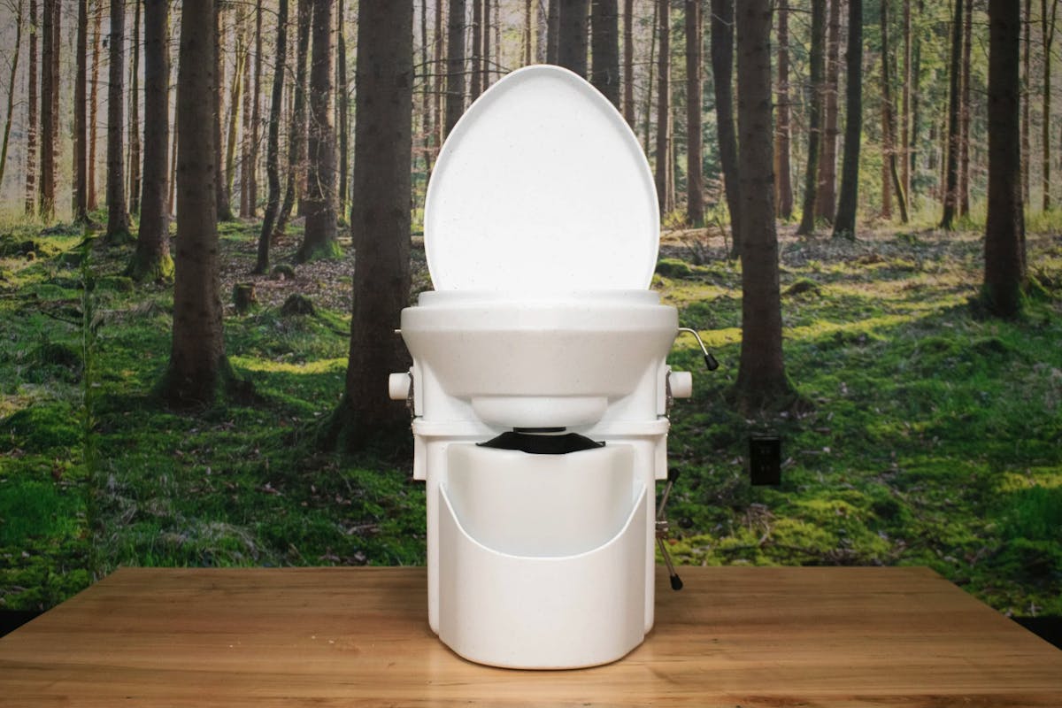 natures head composting toilet