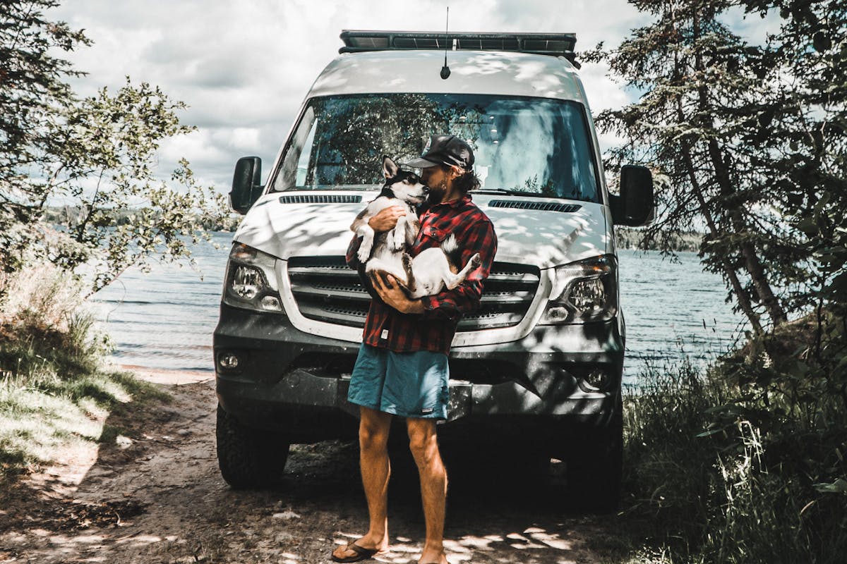 Ellie and Scott Van husky sprinter van